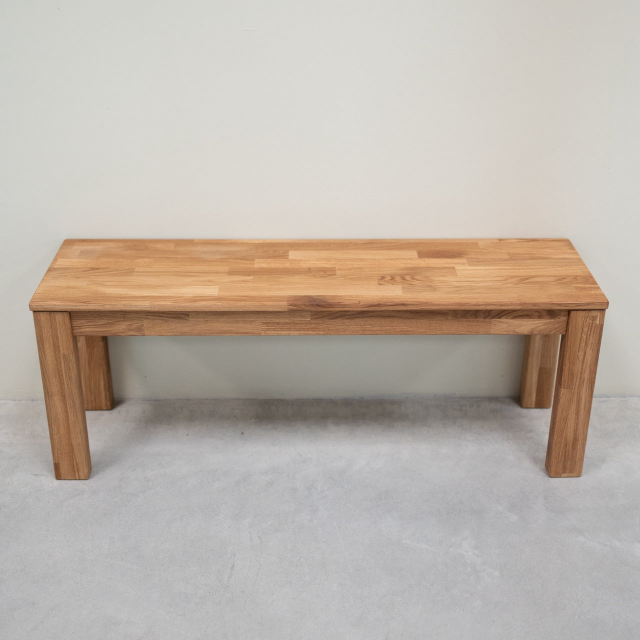 NordicStory Banco de madera maciza de roble "Mauritz 4"